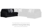 Midnight-Madness Onyx Left-Arm Facing Sofa - 9810366