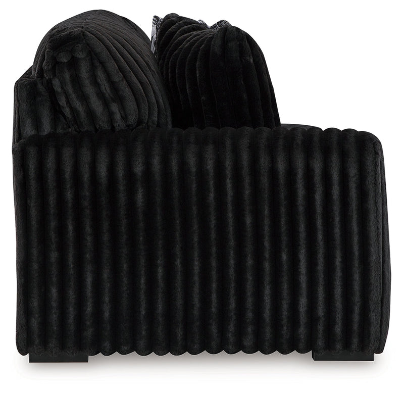Midnight-Madness Onyx Left-Arm Facing Sofa - 9810366