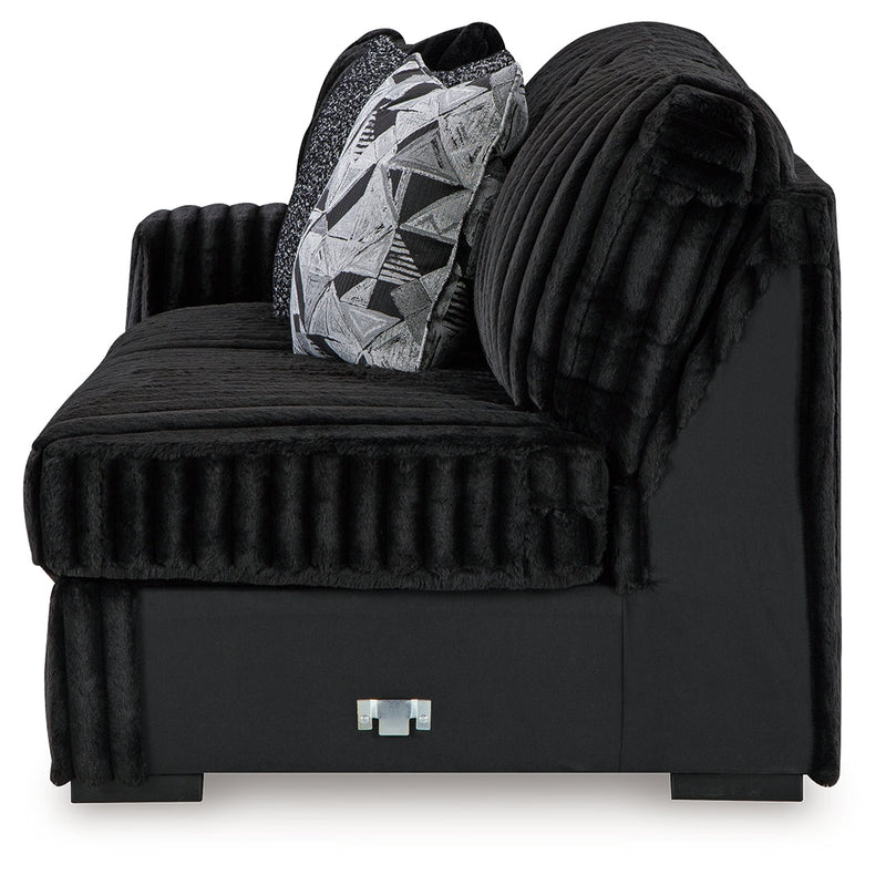 Midnight-Madness Onyx Left-Arm Facing Sofa - 9810366