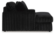 Midnight-Madness Onyx Oversized Chaise and Oversized Accent Ottoman - 98103U10