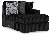 Midnight-Madness Onyx Right-Arm Facing Corner Chaise - 9810317