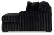 Midnight-Madness Onyx Right-Arm Facing Corner Chaise - 9810317