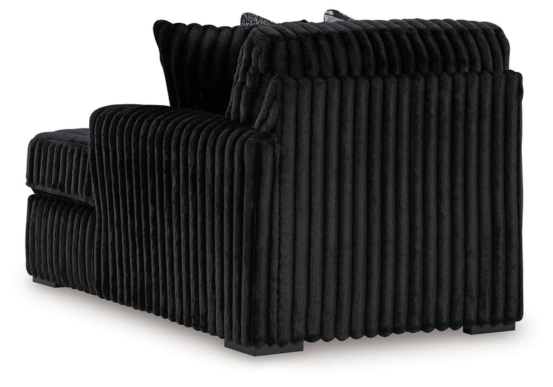 Midnight-Madness Onyx Right-Arm Facing Corner Chaise - 9810317