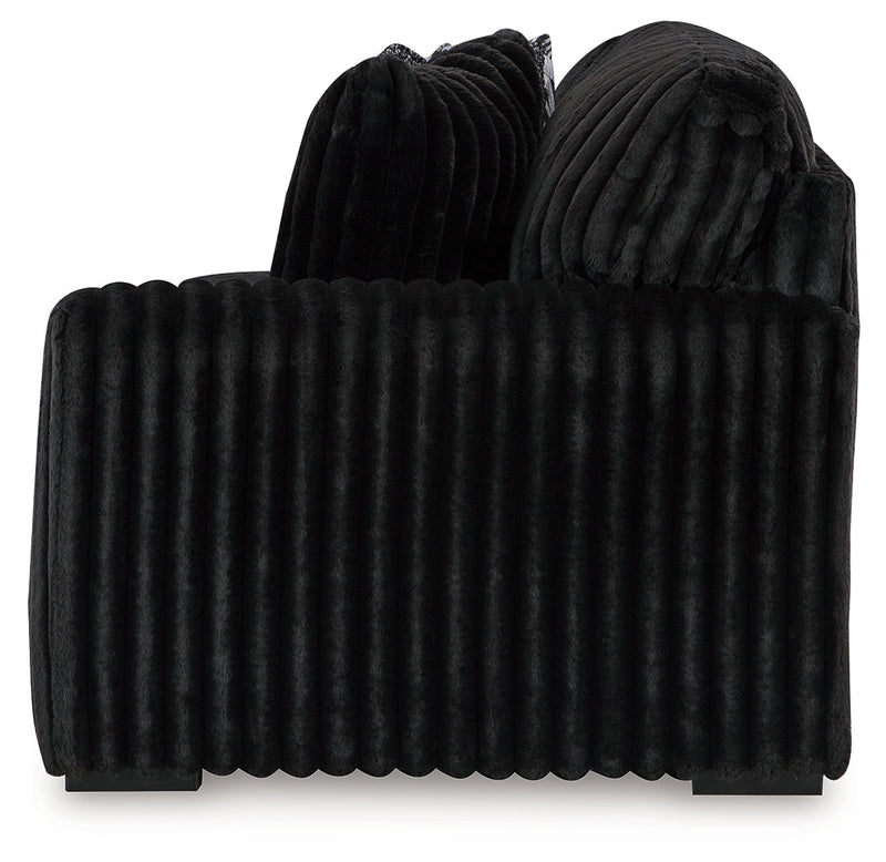 Midnight-Madness Onyx Right-Arm Facing Sofa - 9810367