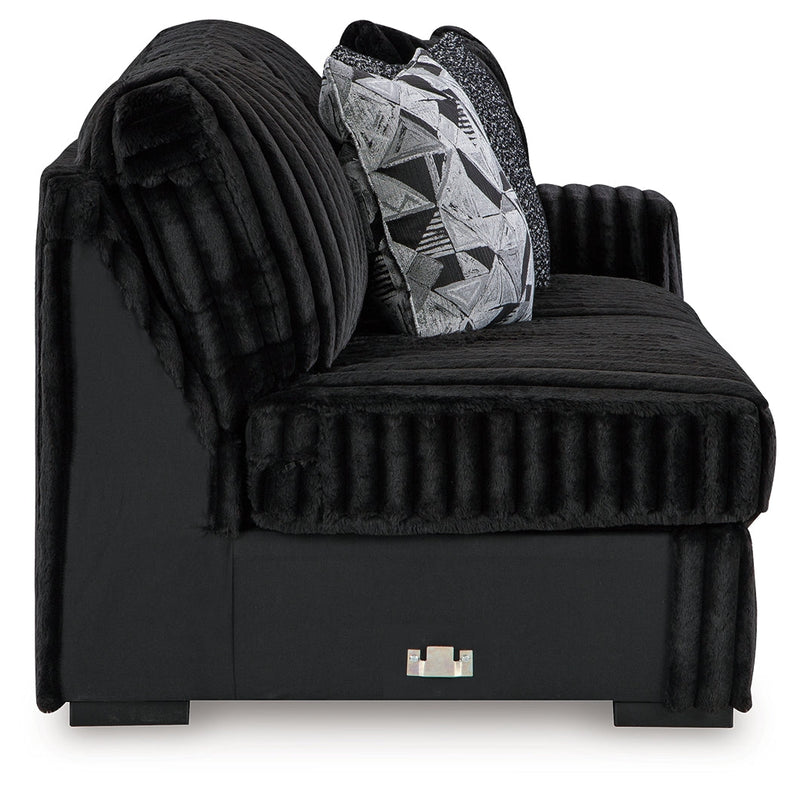 Midnight-Madness Onyx Right-Arm Facing Sofa - 9810367