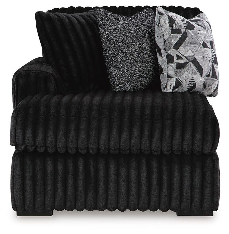 Midnight-Madness Onyx Super Chaise and Oversized Chaise - 98103U12