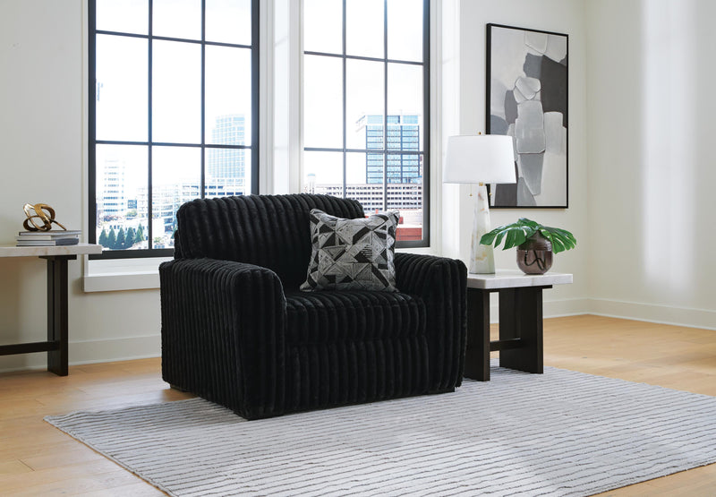 Midnight-Madness Oversized Chair and Ottoman - 98103U15