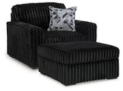 Midnight-Madness Oversized Chair and Ottoman - 98103U15