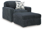 Midnight-Madness Oversized Chair and Ottoman - 98105U4