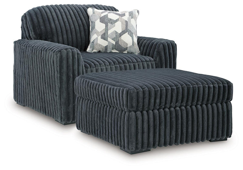 Midnight-Madness Oversized Chair and Ottoman - 98105U4