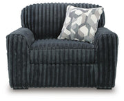 Midnight-Madness Oversized Chair and Ottoman - 98105U4