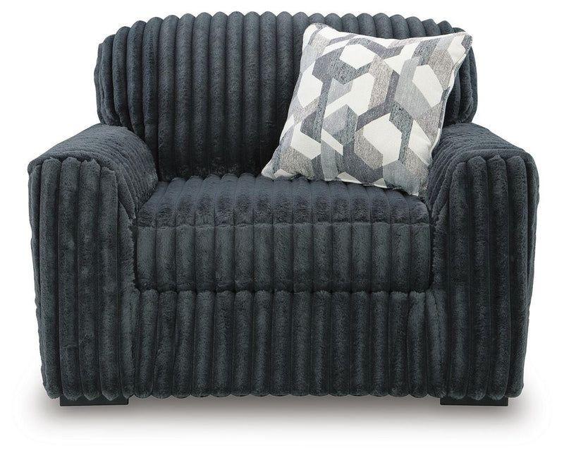 Midnight-Madness Oversized Chair and Ottoman - 98105U4