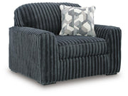 Midnight-Madness Oversized Chair and Ottoman - 98105U4