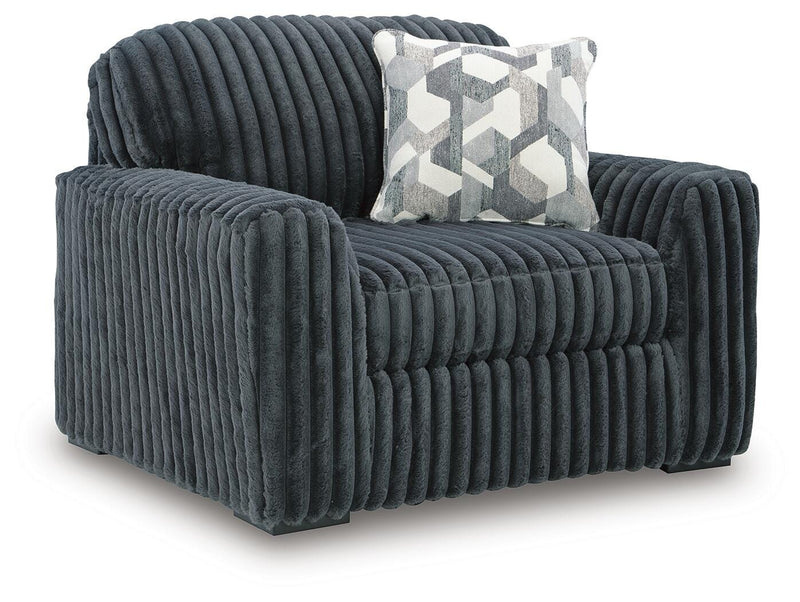 Midnight-Madness Oversized Chair and Ottoman - 98105U4