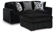 Midnight-Madness Sofa and Oversized Ottoman - 98103U16