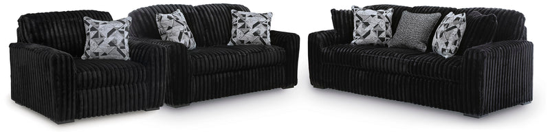 Midnight-Madness Sofa, Loveseat and Oversized Chair - 98103U14