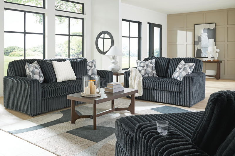 Midnight-Madness Sofa, Loveseat and Oversized Chaise - 98105U2
