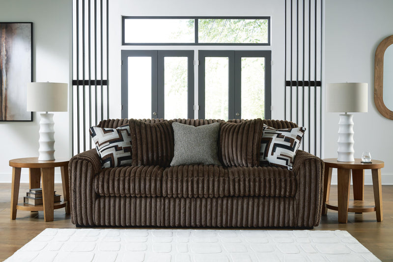 Midnight-Madness Sofa, Oversized Chair and Accent Ottoman - 98104U4