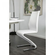 Midvale White/Chrome Dining Table - CM3650T-TABLE