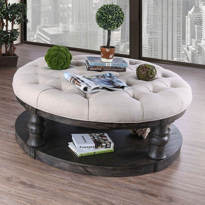 Mika Antique Gray Coffee Table - CM4424GY-F-C