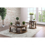 Mika Antique Oak End Table - CM4424A-E