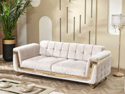 Milano Max Convertible Loveseat in Cream - 200-MAX-MIL-KEN020-DAR020-ELA020-2