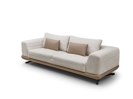 Milano Stationary Loveseat in Brown - 200-ST-MIL-CREMONA06-2