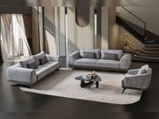 Milano Stationary Loveseat in Grey - 200-ST-MIL-CREMONA15-2