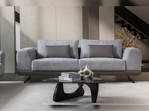 Milano Stationary Loveseat in Grey - 200-ST-MIL-CREMONA15-2
