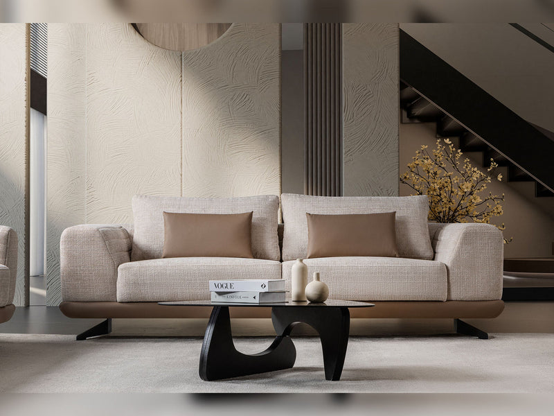 Milano Stationary Loveseat in Grey - 200-ST-MIL-CREMONA15-2