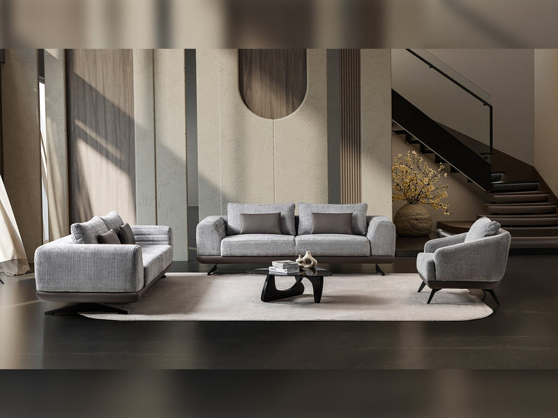Milano Stationary Sofa in Brown - 200-ST-MIL-CREMONA06-321