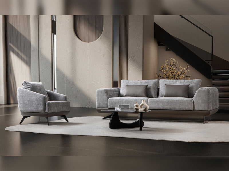 Milano Stationary Sofa in Brown - 200-ST-MIL-CREMONA06-321