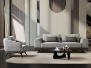 Milano Stationary Sofa in Grey - 200-ST-MIL-CREMONA15-321