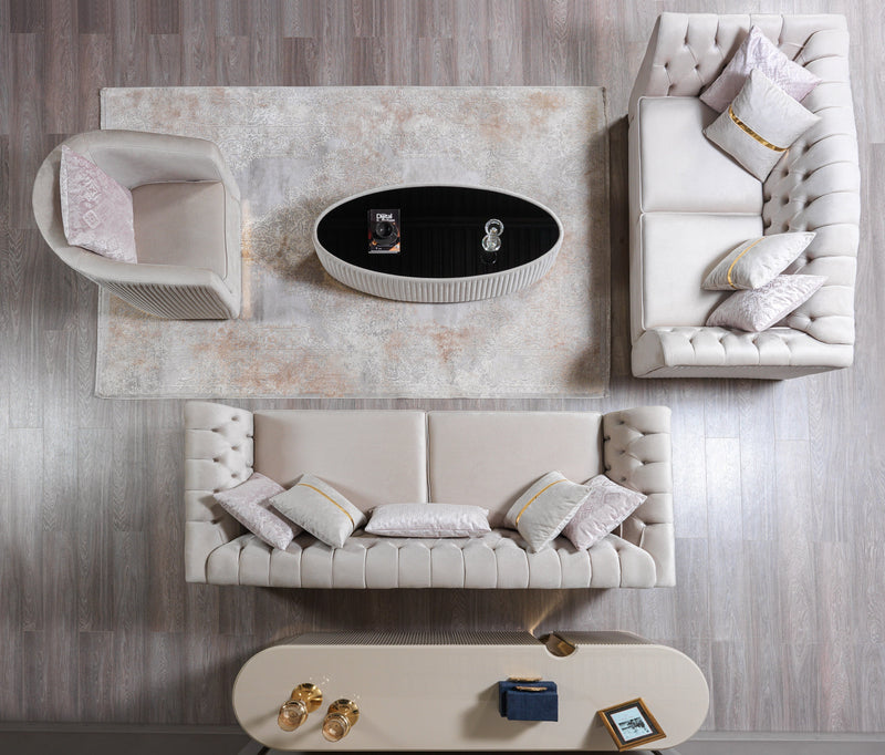 Milena Ivory Coffee Table - Gate FurnitureCoffee Table