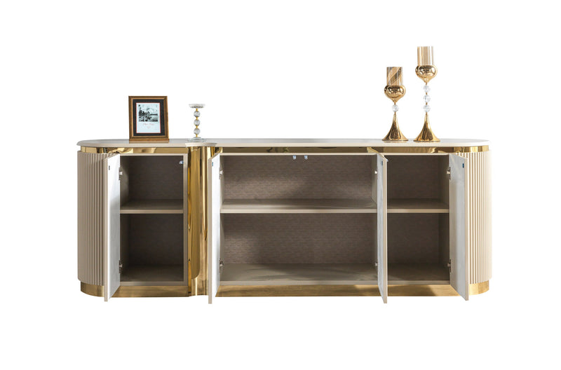 Milena Ivory Dining Server - MILENAIV-SRV