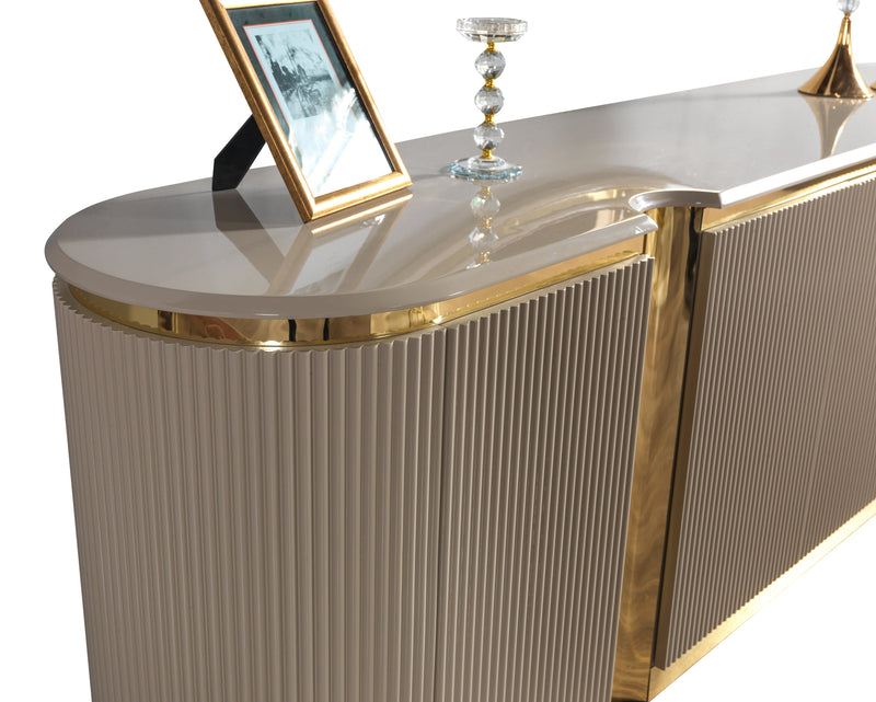 Milena Ivory Dining Server - MILENAIV-SRV