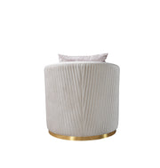 Milena Ivory Velvet Chair - MILENAIV-CH