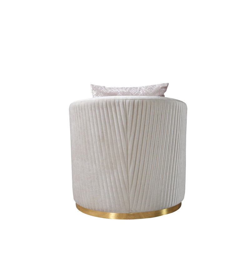 Milena Ivory Velvet Chair - MILENAIV-CH
