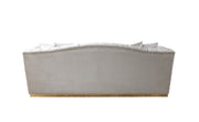 Milena Ivory Velvet Sofa & Loveseat - MILENAIV-SL