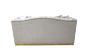 Milena Ivory Velvet Sofa & Loveseat - MILENAIV-SL