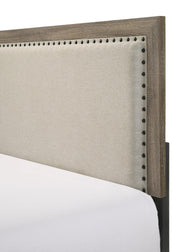 Mille Brownish Gray Upholstered Bedroom Set - Gate FurnitureBedroom Set