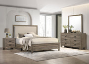 Mille Brownish Gray Upholstered Youth Bedroom Set - Gate FurnitureYouth Bedroom Set