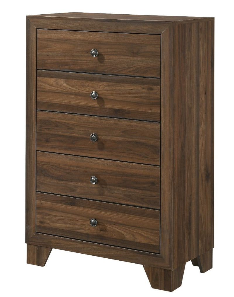 Millie Cherry Brown Panel Bedroom Set - Gate FurnitureBedroom Set