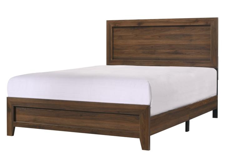 Millie Cherry Brown Queen Panel Bed - Gate FurnitureQueen Bed