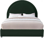 Milo Boucle Fabric Queen Bed Green - Gate FurnitureQueen Bed