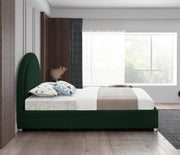Milo Boucle Fabric Twin Bed Green - Gate FurnitureTwin Bed