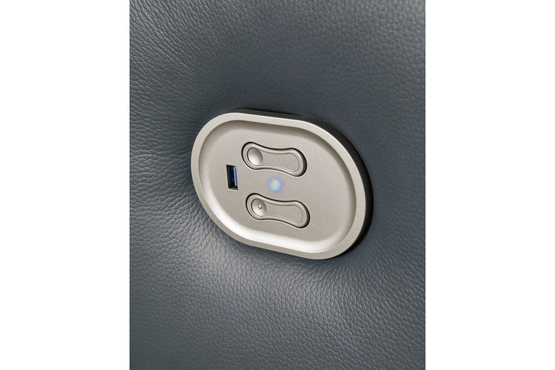 Mindanao Steel Power Reclining Living Room Set - Gate FurniturePower Reclining Living Room Set