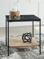 Minrich Black/Natural Accent Table - A4000591