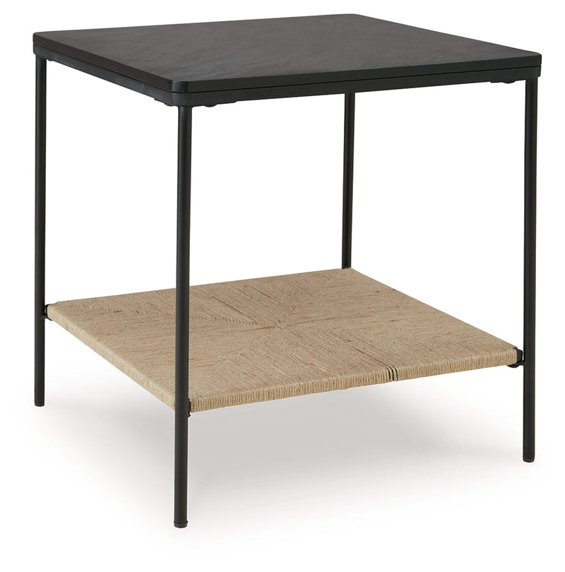 Minrich Black/Natural Accent Table - A4000591