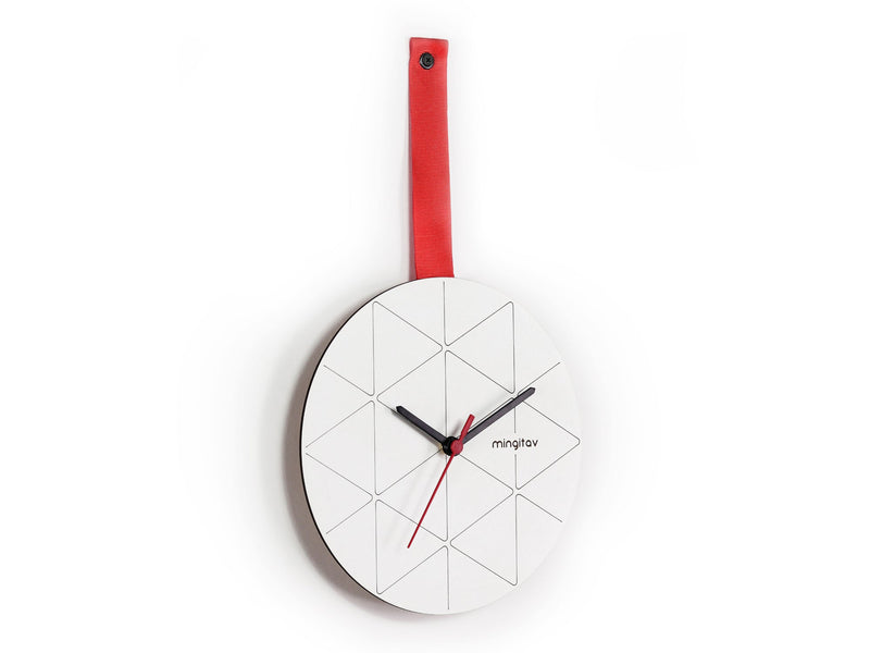 Minuet Wall Clock in Red - 760-MIN-MT192102